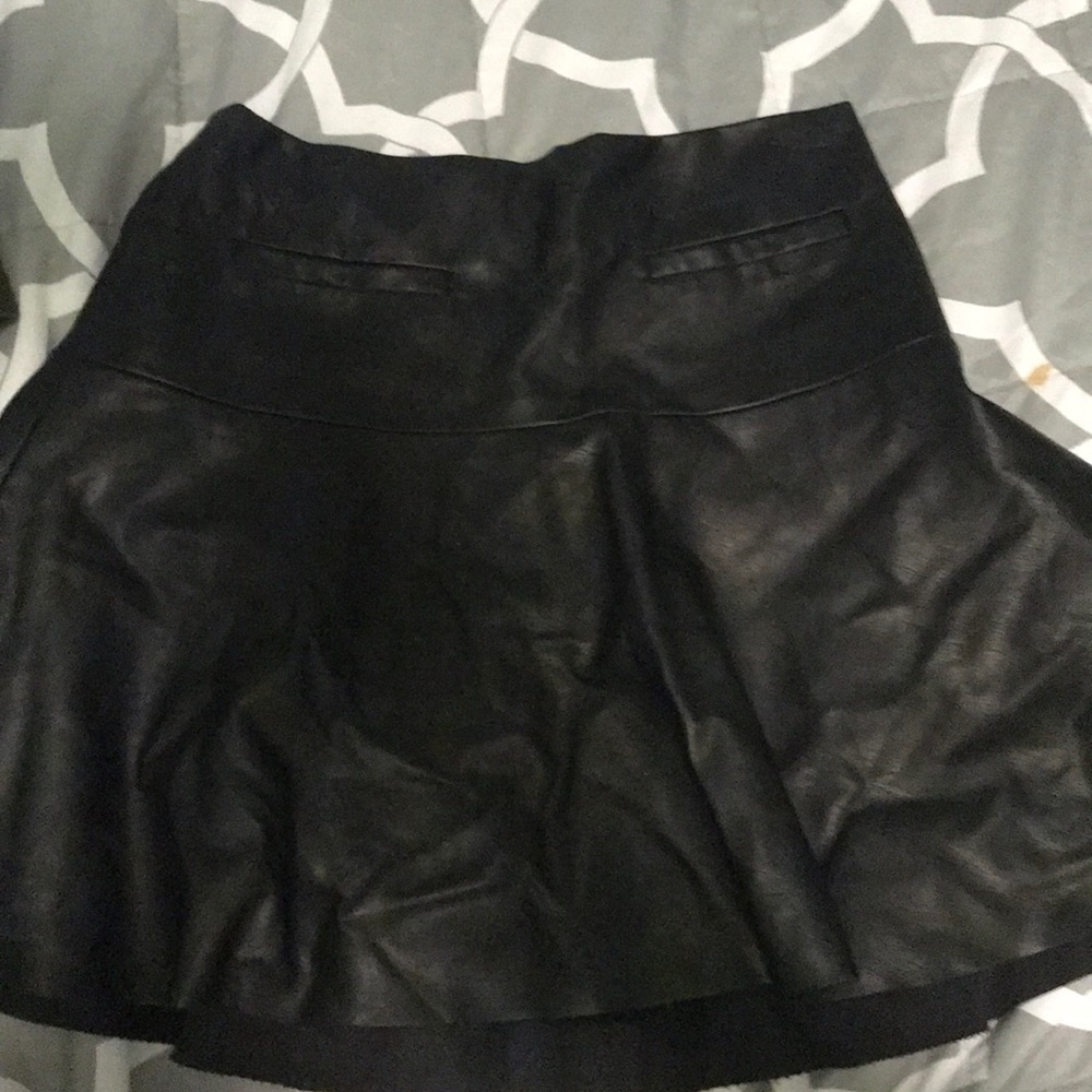 Faux leather skirt